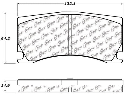 Centric Parts Disc Brake Pad Set Posi Quiet 104.13560