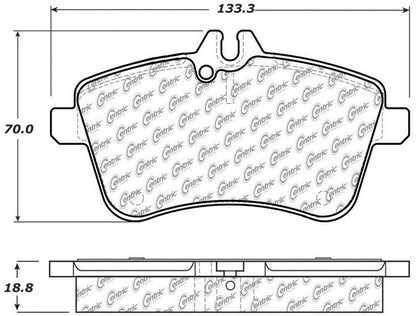 Centric Parts Disc Brake Pad Set with Posi Quiet for 104.13570