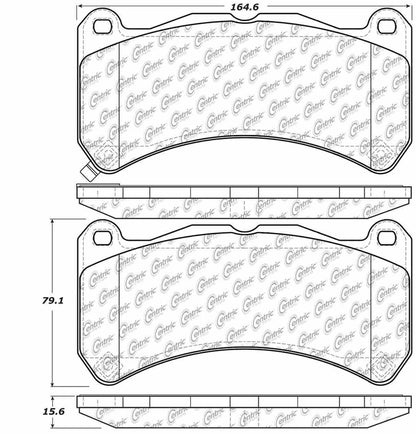 Centric Parts Disc Brake Pad Set 104.13650