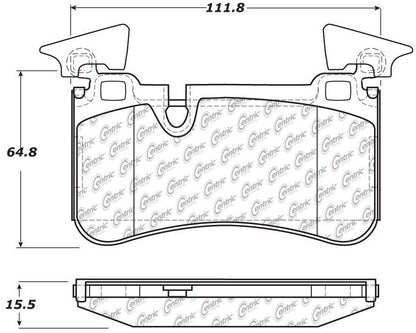 Centric Parts Disc Brake Pad Set with Posi Quiet technology 104.13730