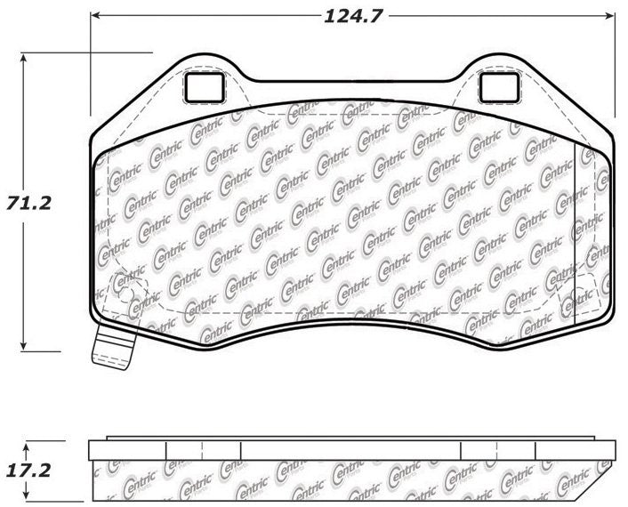 Centric Parts Disc Brake Pad Set with Posi Quiet technology 104.13790