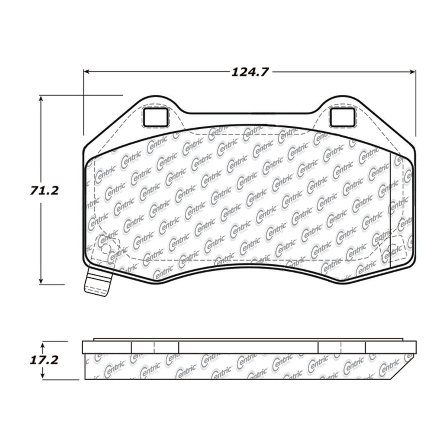 Centric Parts Disc Brake Pad Set with Posi Quiet technology 104.13790