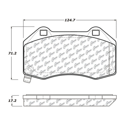 Centric Parts Disc Brake Pad Set with Posi Quiet technology 104.13790