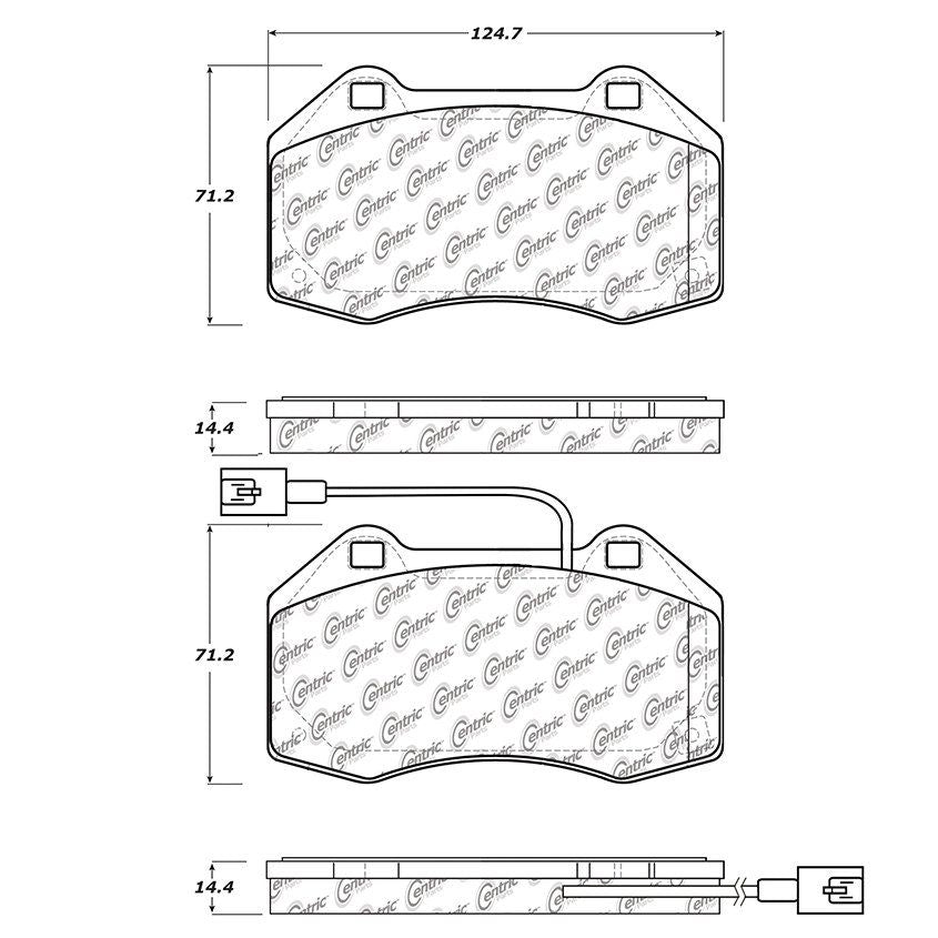 Centric Parts Disc Brake Pad Set 104.13791