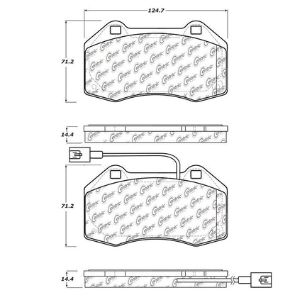 Centric Parts Disc Brake Pad Set 104.13791