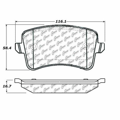 Centric Parts Disc Brake Pad Set 104.13860