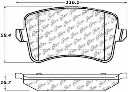 Centric Parts Disc Brake Pad Set with Posi Quiet 104.13861