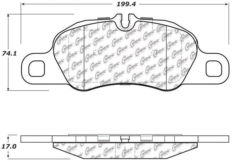 Centric Parts Disc Brake Pad Set with Posi Quiet for 104.13890