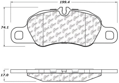 Centric Parts Disc Brake Pad Set with Posi Quiet for 104.13890