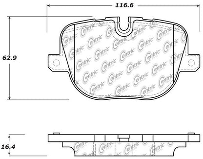 Centric Parts Disc Brake Pad Set Semi-Metallic Posi Quiet for 2010-2013 Land Rover Range Rover Range Rover Sport 104.14270