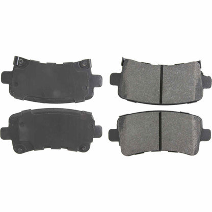Centric Parts Disc Brake Pad Set Posi Quiet Semi-Metallic with Hardware for 2010 Buick Allure, 2010-2011 LaCrosse, 2011 Regal, 2011 Saab 9-5 104.14300