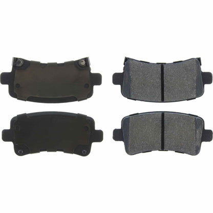 Centric Parts Disc Brake Pad Set Posi Quiet Semi-Metallic with Hardware for 2012-2016 Buick LaCrosse, 2012-2017 Regal, 2014-2020 Chevy Impala, 2013-2015 Malibu, 2016 Malibu Lmt, 2011 Saab 9-5 104.14302