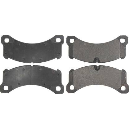 Centric Parts Disc Brake Pad Set Semi-Metallic with Posi Quiet for 2011-2018 Porsche Cayenne, 2015-2019 Porsche Macan, 2017-2020 Porsche Panamera 104.14520