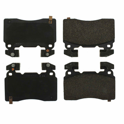 Centric Parts Disc Brake Pad Set Semi-Metallic with Posi Quiet for 2020 Cadillac CT6 2017-2014 Chevrolet SS 2016-2012 Tesla S 104.14741