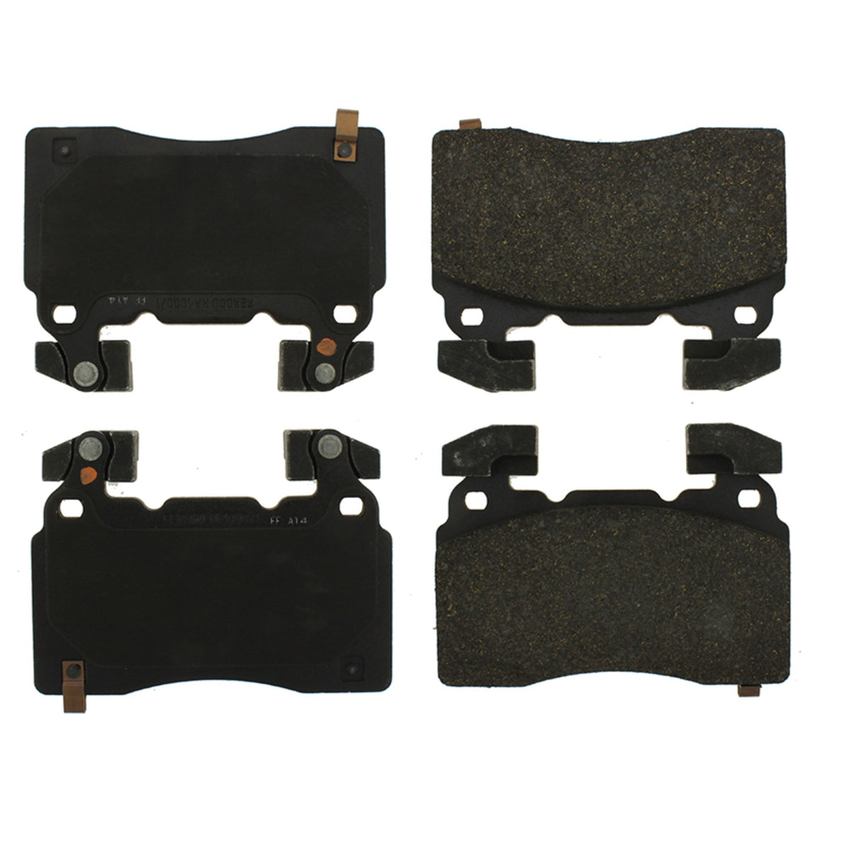 Centric Parts Disc Brake Pad Set Semi-Metallic with Posi Quiet for 2020 Cadillac CT6 2017-2014 Chevrolet SS 2016-2012 Tesla S 104.14741