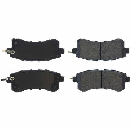 Centric Parts Disc Brake Pad Set Semi-Metallic with Posi Quiet for 2011-2013 Infiniti QX56, 2014-2020 Infiniti QX80, 2017-2022 Nissan Armada 104.15100