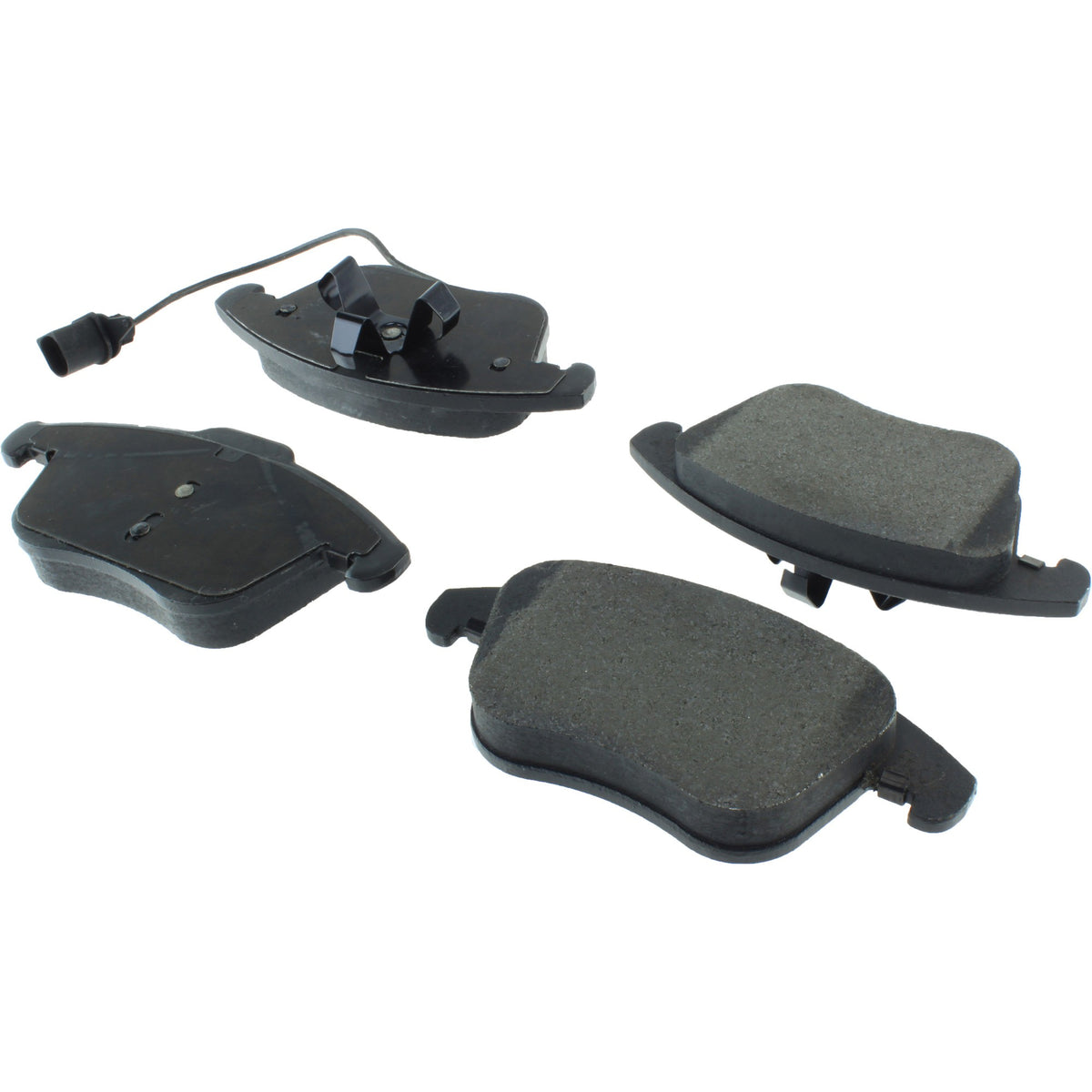 Centric Parts Disc Brake Pad Set Semi-Metallic with Posi Quiet for 2009-2015 Audi A4, 2009-2016 Audi A5, 2012-2010 Audi A5 Quattro, 2013-2016 Audi allroad 104.15350