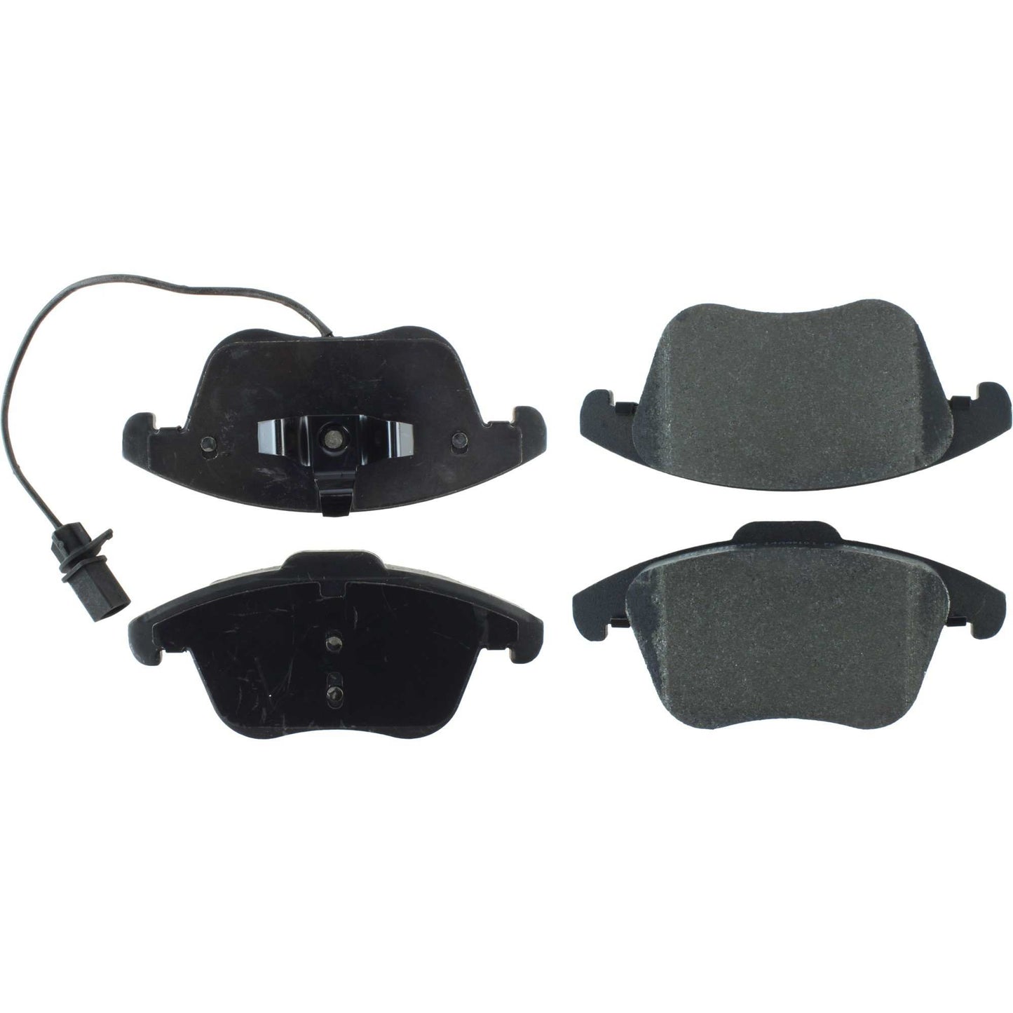 Centric Parts Disc Brake Pad Set Semi-Metallic with Posi Quiet for 2009-2015 Audi A4, 2009-2016 Audi A5, 2012-2010 Audi A5 Quattro, 2013-2016 Audi allroad 104.15350