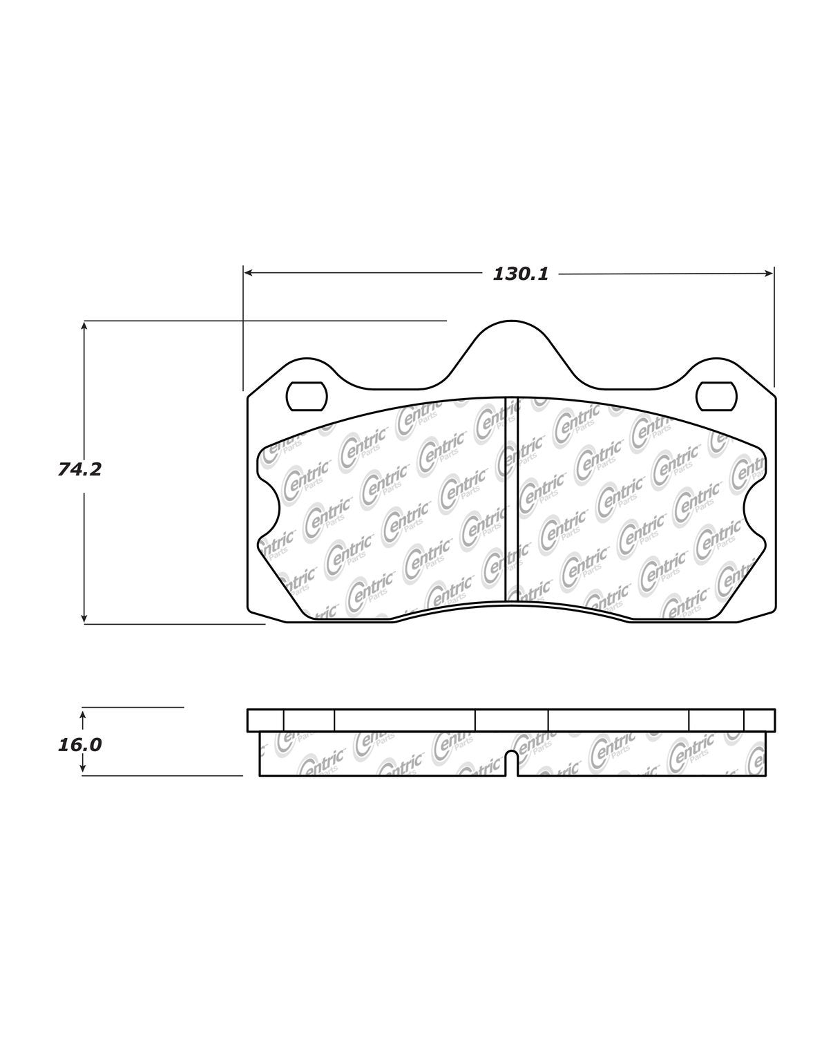 Centric Parts Disc Brake Pad Set for 104.15990