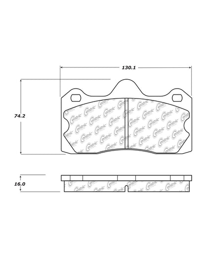 Centric Parts Disc Brake Pad Set for 104.15990