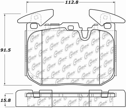 Centric Parts Disc Brake Pad Set with Posi Quiet technology 104.16090