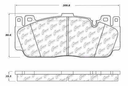 Centric Parts Disc Brake Pad Set with Posi Quiet technology 104.16481