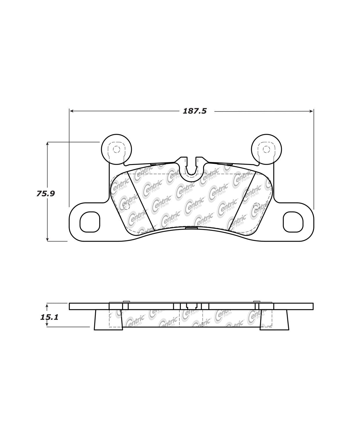 Centric Parts Disc Brake Pad Set 104.16550