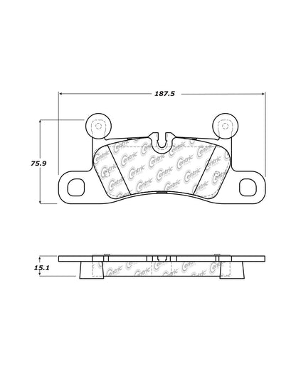 Centric Parts Disc Brake Pad Set 104.16550