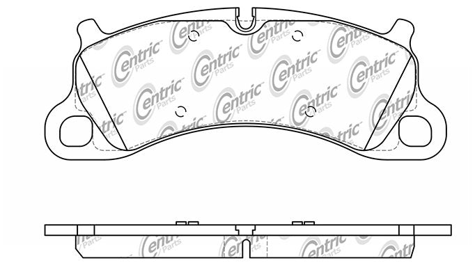Centric Parts Posi Quiet Semi-Metallic Brake Pads 104.16640