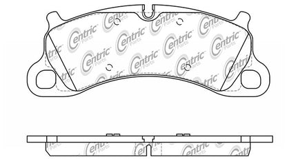 Centric Parts Posi Quiet Semi-Metallic Brake Pads 104.16640