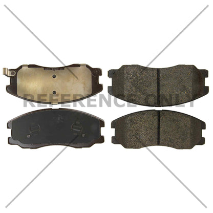 Centric Parts Disc Brake Pad Set Semi-Metallic Posi Quiet 104.16780
