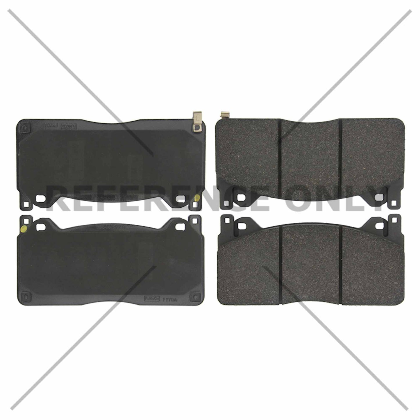 Centric Parts Disc Brake Pad Set Semi-Metallic with Posi Quiet for 2015-2020 Ford Mustang 104.18530
