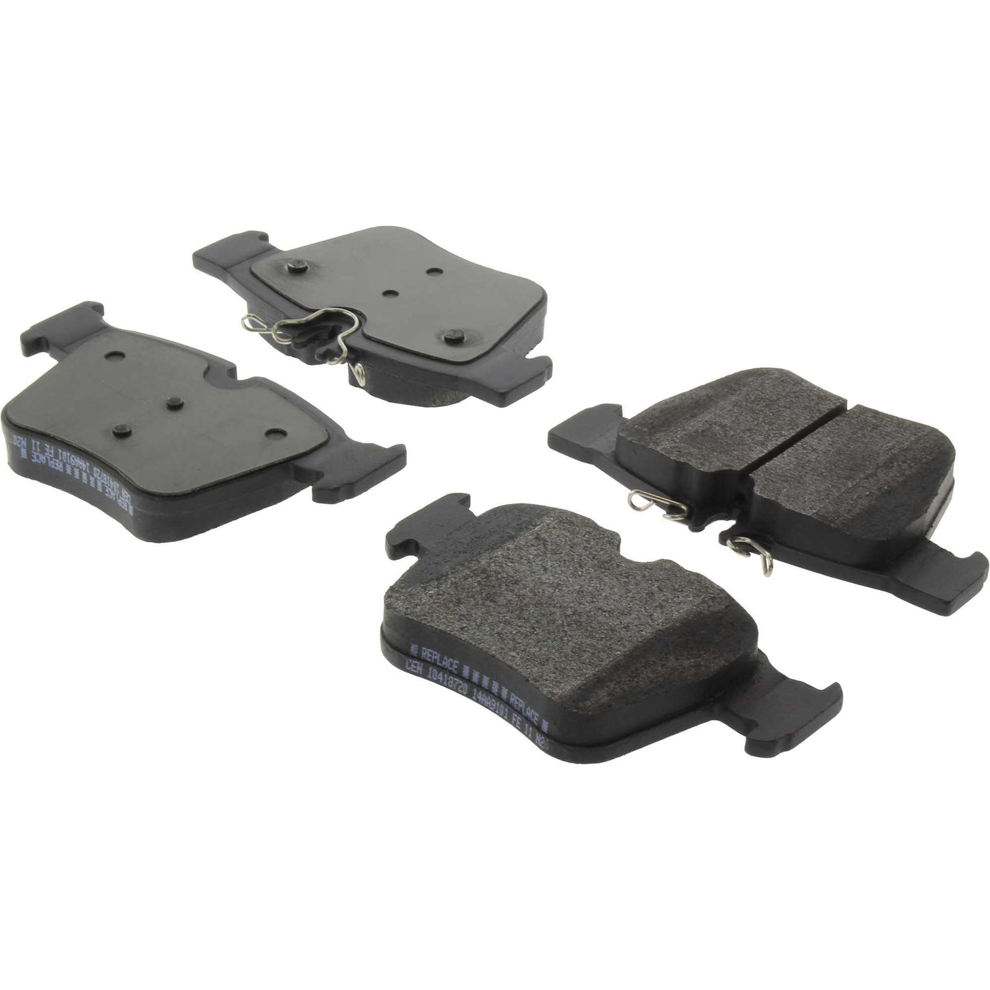 Centric Parts Disc Brake Pad Set with Posi Quiet for 100% Scorched, 100% Shimmed – 104.18720