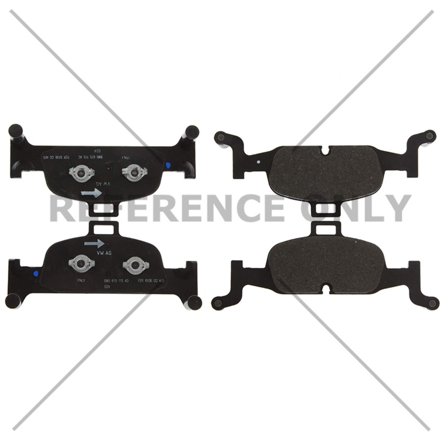 Centric Parts Disc Brake Pad Set Posi Quiet Semi-Metallic for Audi A4, A5, A6, Q5 2017-2021 104.18970