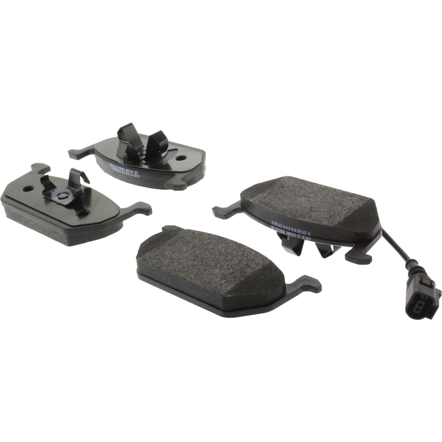 Centric Parts Disc Brake Pad Set Semi-Metallic with Posi Quiet for 2014-2018 Audi A3 Seat Leon Volkswagen Golf 104.19680