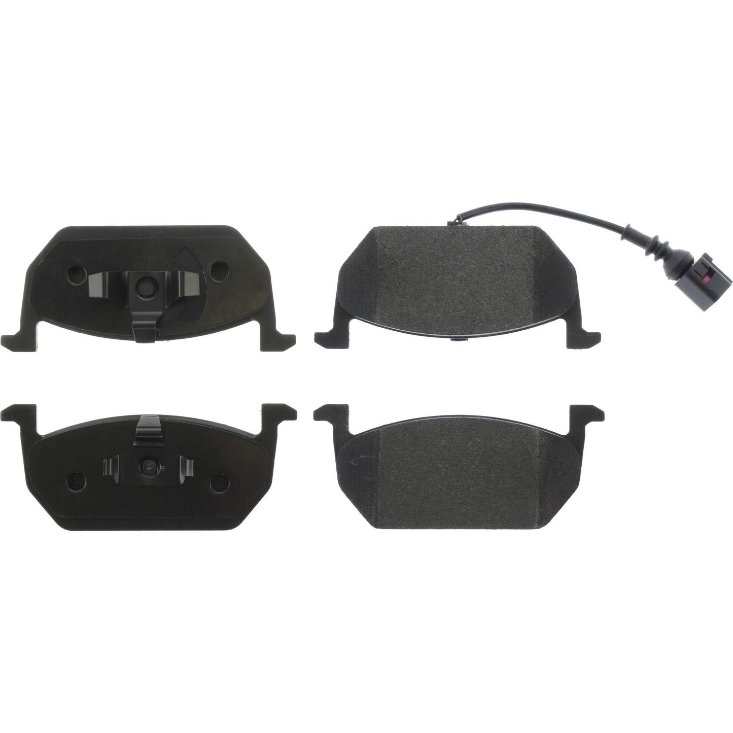 Centric Parts Disc Brake Pad Set Semi-Metallic with Posi Quiet for 2014-2018 Audi A3 Seat Leon Volkswagen Golf 104.19680