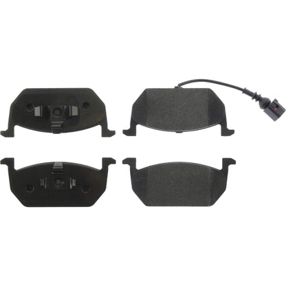 Centric Parts Disc Brake Pad Set Semi-Metallic with Posi Quiet for 2014-2018 Audi A3 Seat Leon Volkswagen Golf 104.19680