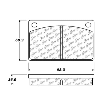 Centric Parts Disc Brake Pad Set Posi Quiet Ceramic with Shims for Volvo 142-145 1974-1978 105.00430