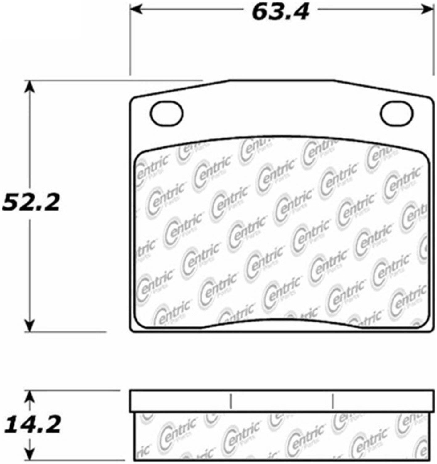Centric Parts Disc Brake Pad Set Posi Quiet Ceramic with Shims for 1975-1979 Honda Civic, 1977-1979 Nissan 200SX