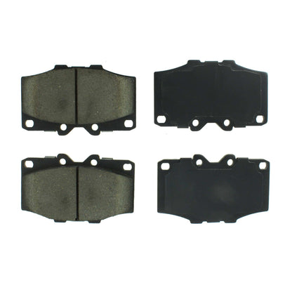 Centric Parts Disc Brake Pad Set Posi Quiet Ceramic with Shims for Toyota 4Runner 1986-1988, Land Cruiser 1976-1989, Pickup 1986-1988 105.01370