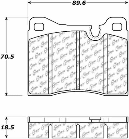 Centric Parts Disc Brake Pad Set Posi Quiet Ceramic with Shims for BMW 528i 1981-1979 105.01630
