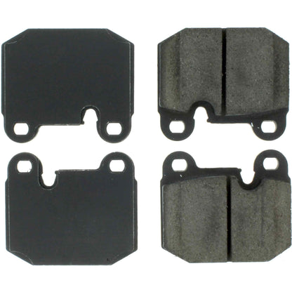 Centric Parts Disc Brake Pad Set Posi Quiet Ceramic with Shims for 1981-2011 Alfa Romeo GTV-6 Milano BMW 320i Lotus Esprit Opel 1900 Manta Tesla Roadster