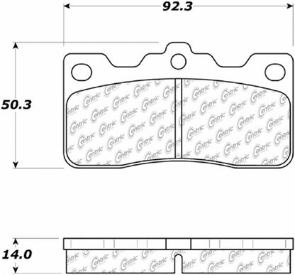 Centric Parts Disc Brake Pad Set Posi Quiet Ceramic with Shims for 1983-1984 Toyota Cressida 105.02430