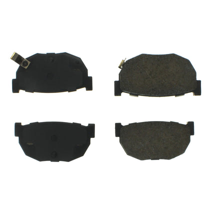 Centric Parts Disc Brake Pad Set Posi Quiet Ceramic with Shims for Nissan 200SX 1988-1992, 240SX 1998-1999, 280ZX 1983-1984, 300ZX 1986-1988, Maxima 1981-1984 105.02720