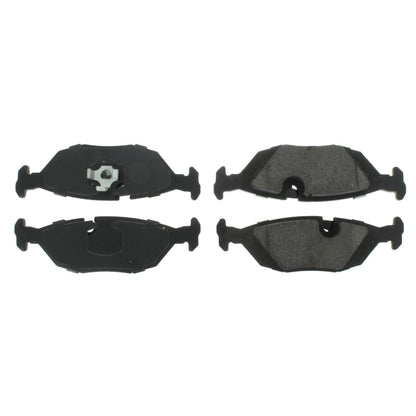 Centric Parts Disc Brake Pad Set Posi Quiet Ceramic with Shims and Hardware for 1984-1991 BMW 318i 318is 325 325e 325es 325i 325is 325iX 524td 528e 533i 535i 535is 633CSi 635CSi 105.02790