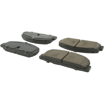 Centric Parts Disc Brake Pad Set Posi Quiet Ceramic with Shims for Mazda 6 2003-2005, Protege 2003, RX‑7 1984-1995 105.03320