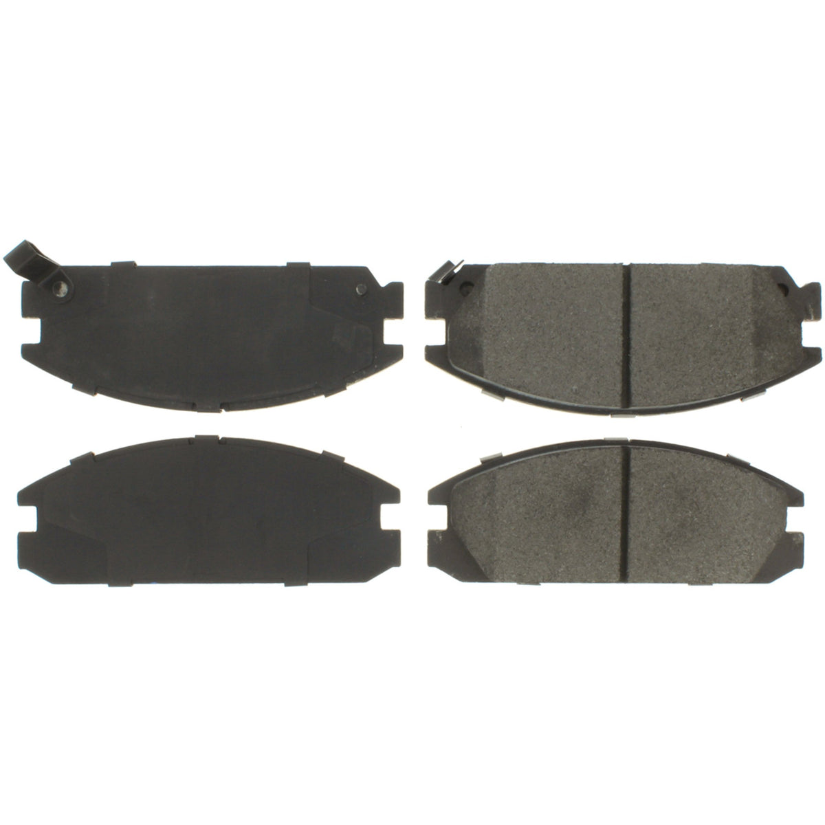 Centric Parts Disc Brake Pad Set Posi Quiet Ceramic with Shims and Hardware for 1986-1989 Acura Integra, 1986-1989 Honda Accord, 1985-1987 Prelude 105.03340