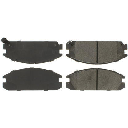 Centric Parts Disc Brake Pad Set Posi Quiet Ceramic with Shims and Hardware for 1986-1989 Acura Integra, 1986-1989 Honda Accord, 1985-1987 Prelude 105.03340