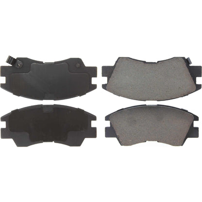 Centric Parts Disc Brake Pad Set Posi Quiet Ceramic with Shims for 1987-1996 Dodge Raider, Ram 50, Van 1000, Mitsubishi Mighty Max, Montero 105.03490