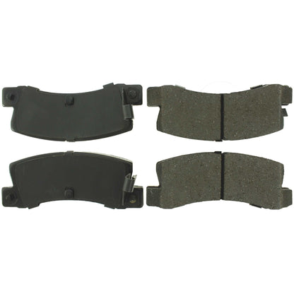 Centric Parts Disc Brake Pad Set Posi Quiet Ceramic with Shims for 1987-1992 Chevrolet Nova Geo Prizm Toyota Corolla 105.03520